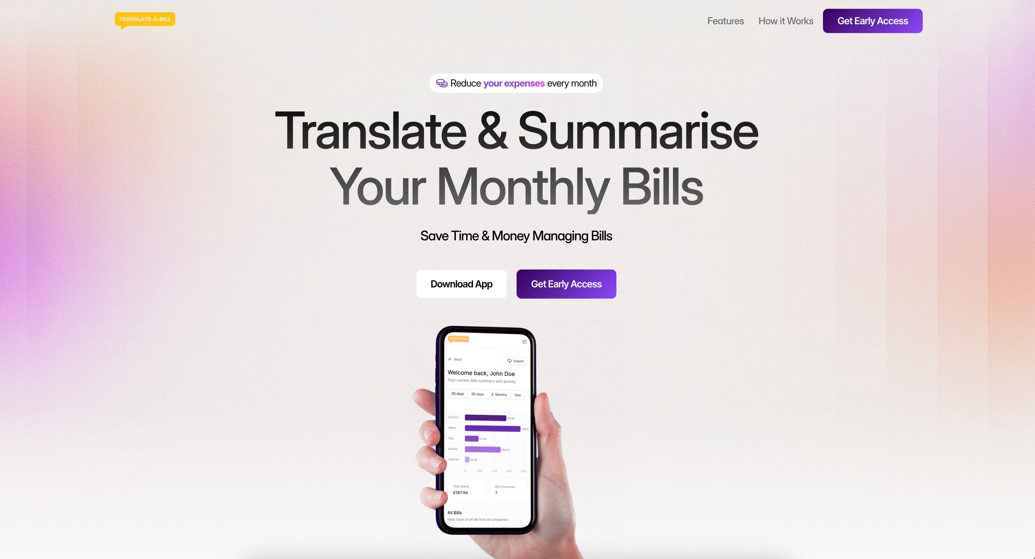 Translate A Bill - Screenshot 1